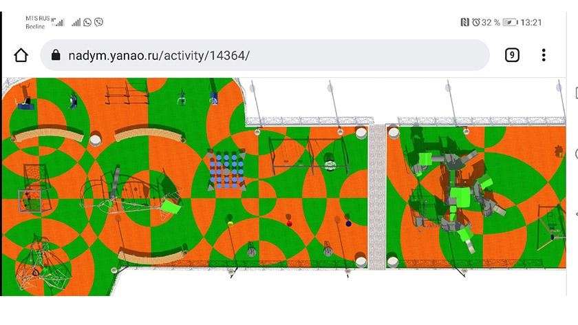 И так сойдёт: в Надыме возмущены новой детской площадкой, не соответствующей проекту. ФОТО