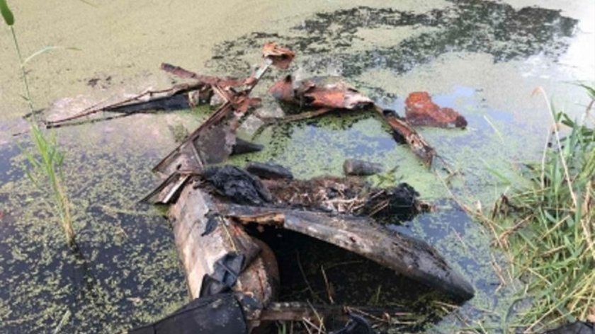 В городском пруду Тюмени нашли машину с человеческими останками. ВИДЕО