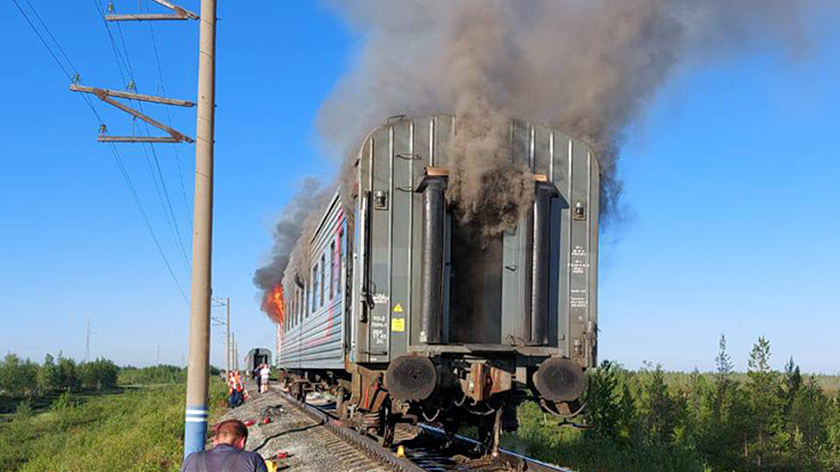 Суд назначил принудительное лечение поджигателю поезда в ЯНАО. ВИДЕО