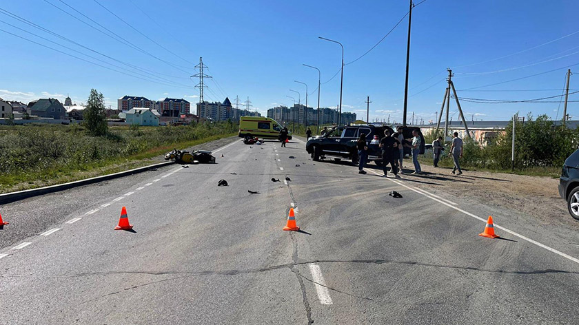 В Салехарде байкеры устроили массовое ДТП с пострадавшими