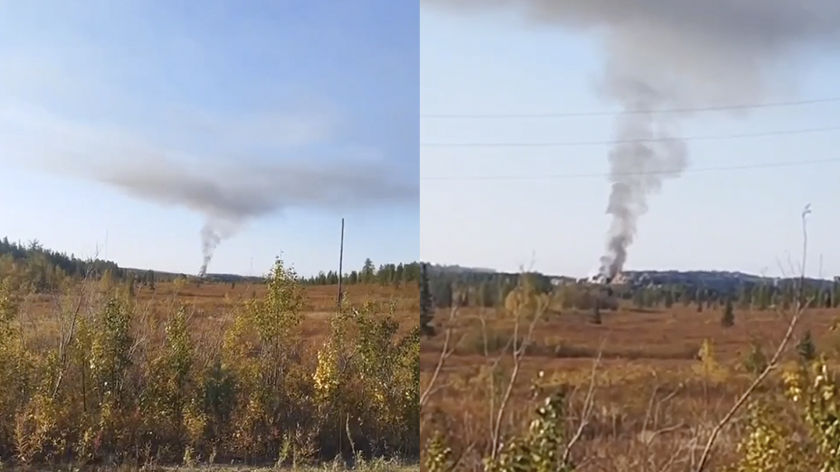 В Лабытнанги снова загорелся полигон ТБО. ВИДЕО