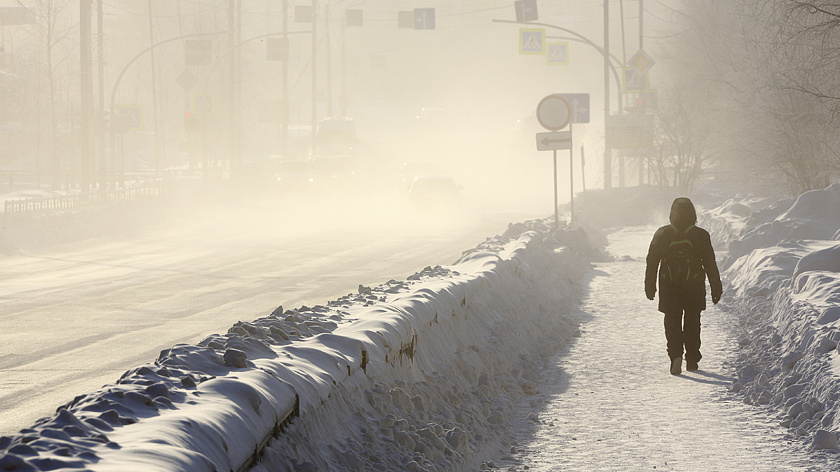 В Ноябрьске из-за сильного мороза детям посоветовали не выходить на улицу