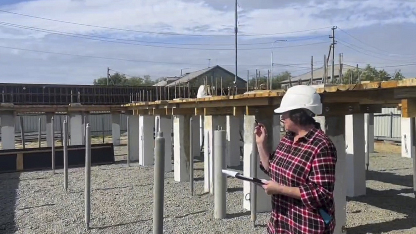 Салехардцам рассказали о темпах строительства жилого дома в районе Гидропорта 