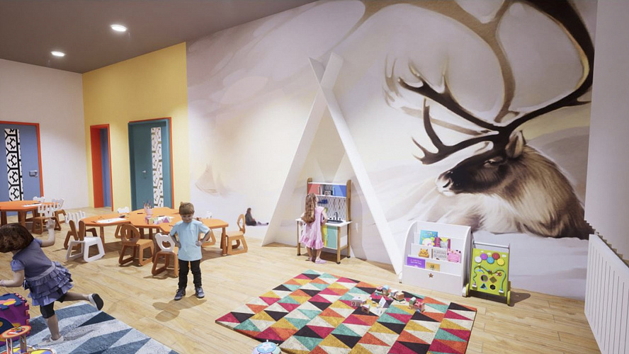 Фото: дизайн-макет детского сада в селе Самбург