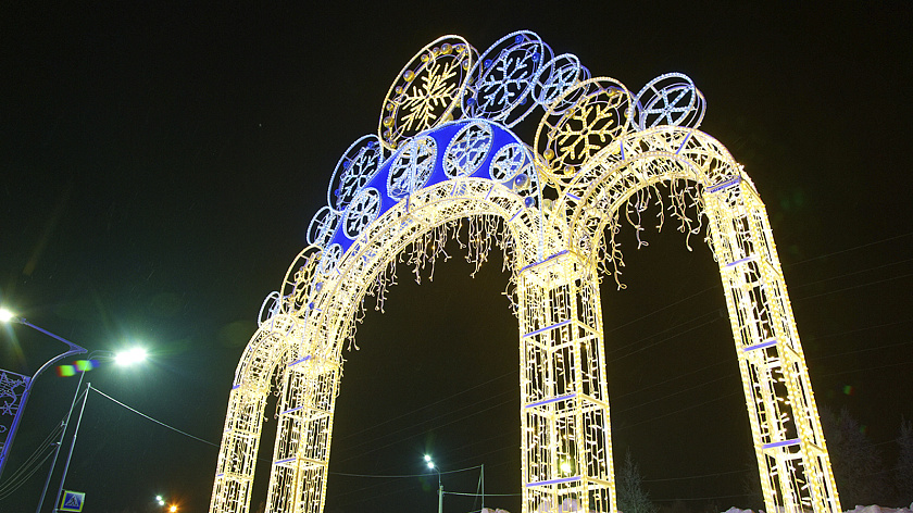 Без огонька: в марте Ноябрьск освободят от новогодней иллюминации