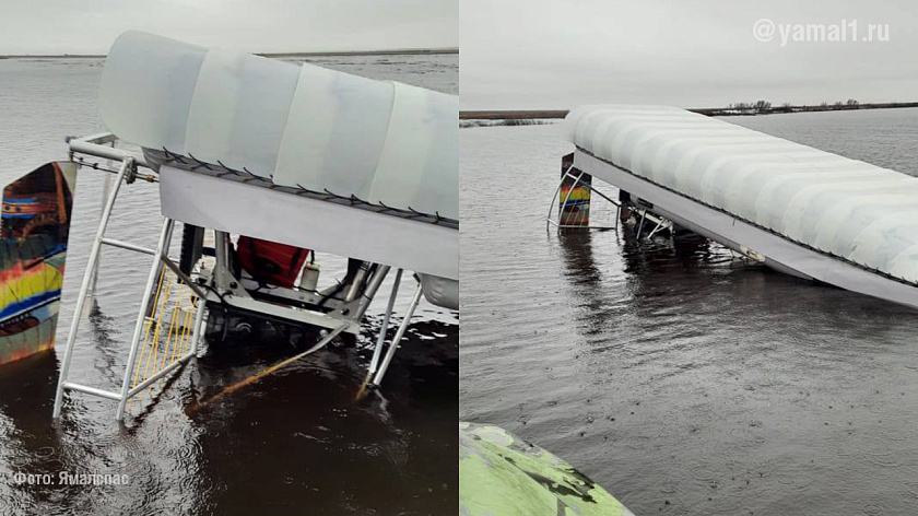 На Ямале двое мужчин оказались в смертельной опасности, перевернувшись на лодке