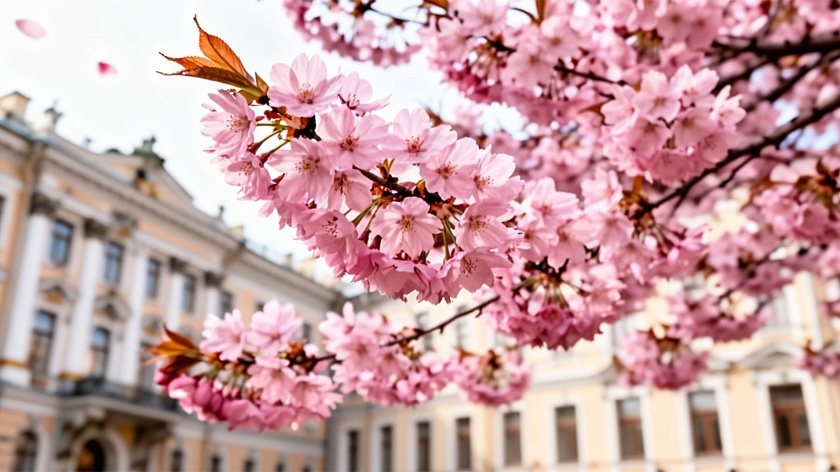 В Санкт-Петербурге высадили несколько новых сакур