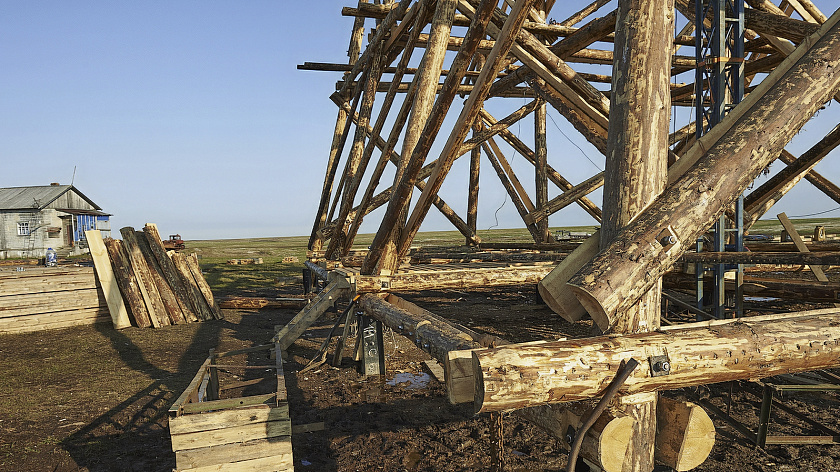 Готовность восстановленного исторического маяка на острове Белый составляет 85%