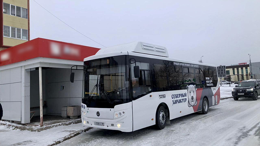 В Лабытнанги запустили автобус, выполненный в стиле проекта «Северный характер»