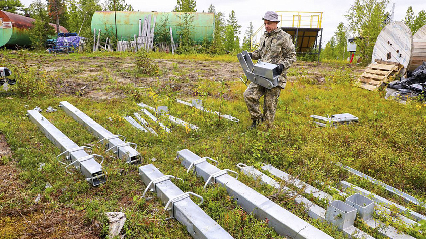В Надыме началось строительство канатной дороги на склоне для сноубордистов