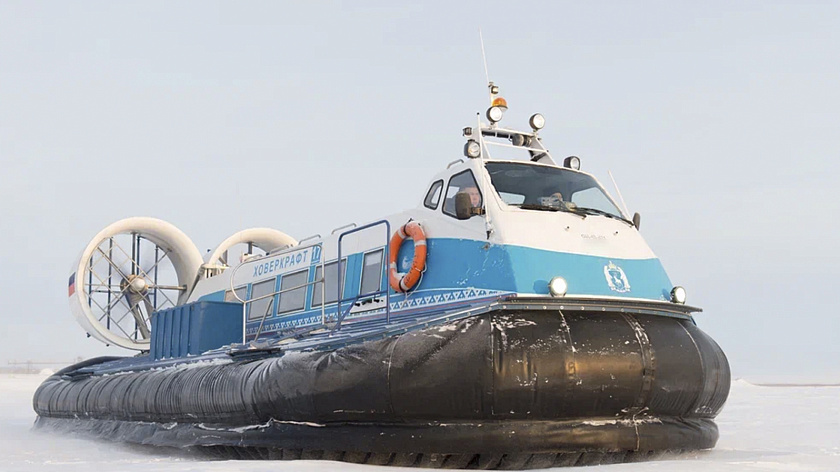 На ямальской переправе суда на воздушных подушках приостановили работу