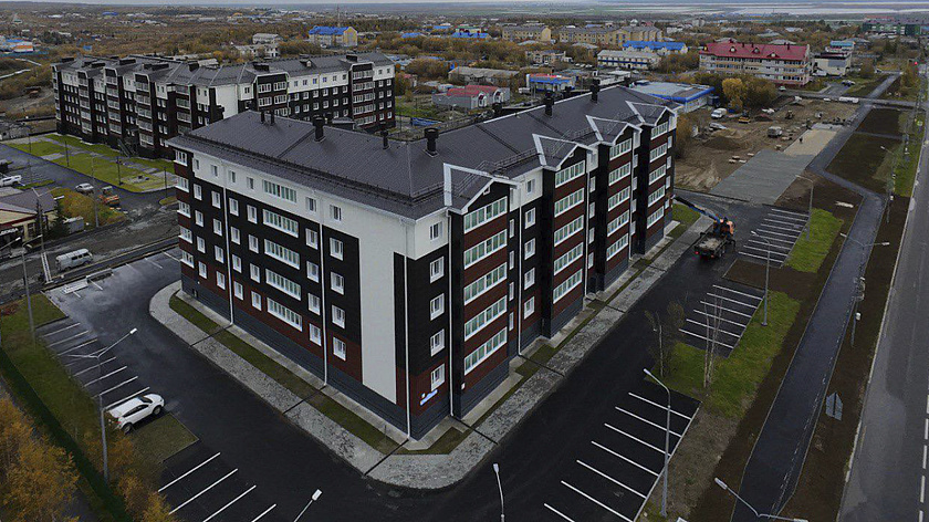 В Лабытнанги завершилось строительство пятиэтажного дома по улице Первомайской 