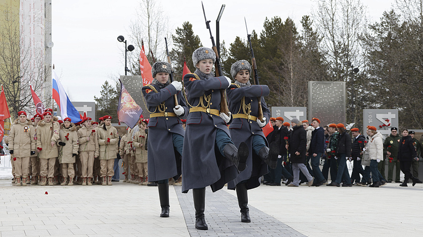В Красноярске прошла репетиция парада ко Дню Победы