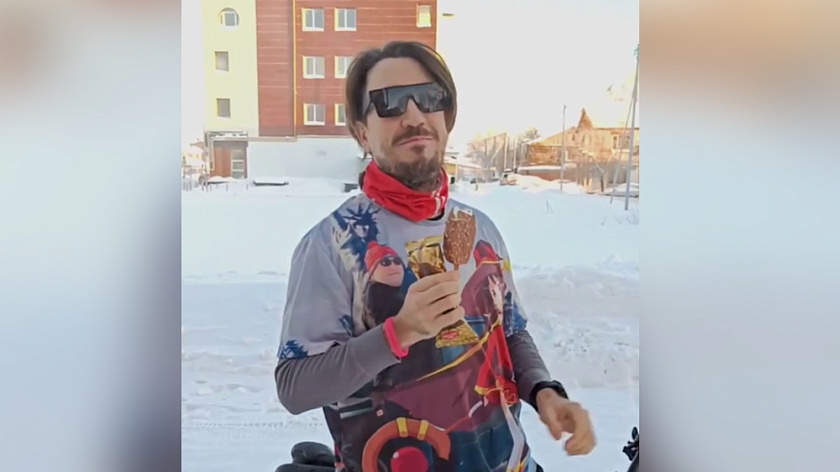 Морозы не помеха: житель Тарко-Сале рассказал о катании на велосипеде в 40-градусные морозы. ВИДЕО