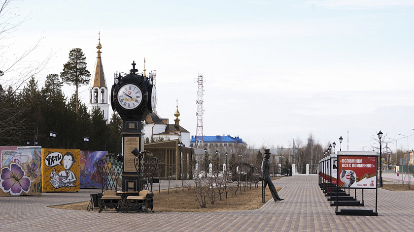 В Губкинском установили посвящённую Великой Отечественной войне фотовыставку