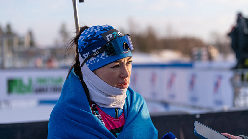 Ямальская биатлонистка вновь одержала победу на Чемпионате России. ВИДЕО