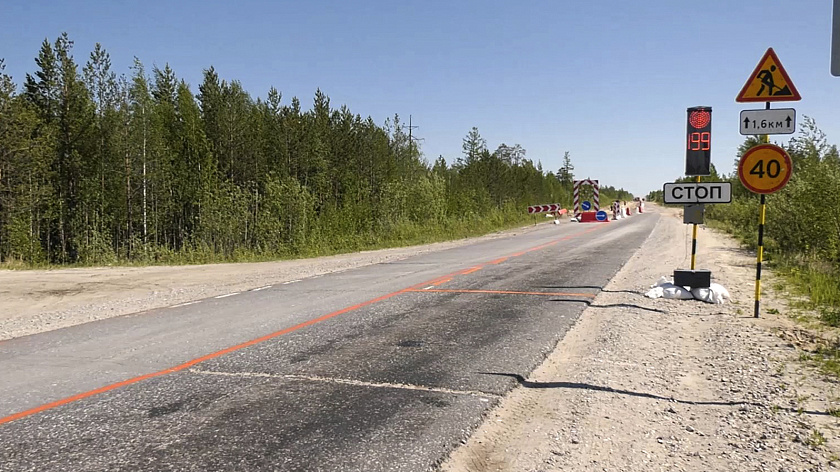 На путепроводе в районе Пурпе на пять месяцев ввели реверсивное движение